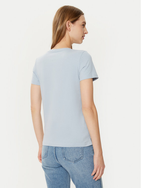 Guess Guess T-krekls W1YI1B I3Z14 Zils Slim Fit