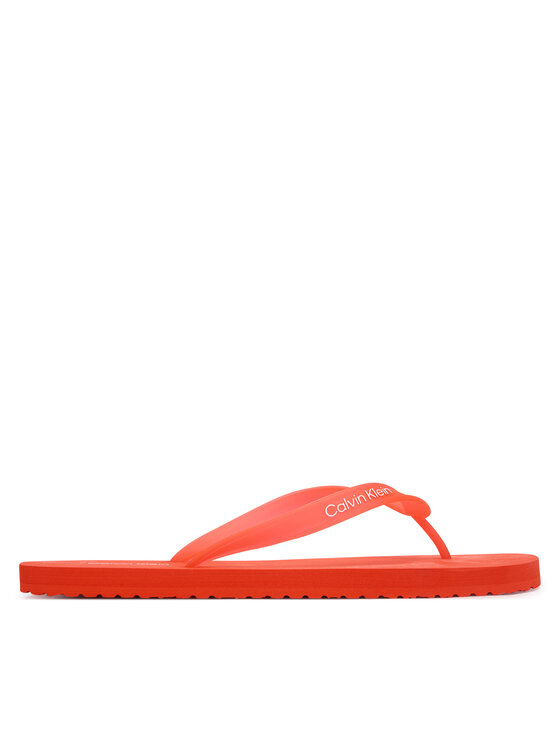 Calvin Klein Calvin Klein Japonki Logo Strap HM0HM02105 Pomarańczowy