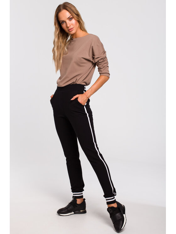 Made of Emotion Damskie Made of Emotion Joggery, rozmiar XXL Czarne, M460