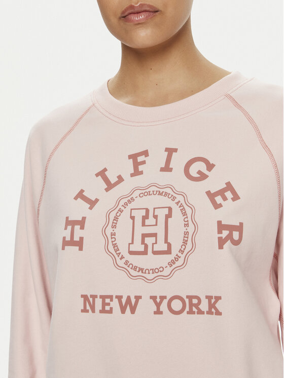 Tommy Hilfiger Tommy Hilfiger Bluză Varsity WW0WW41239 Roz Regular Fit