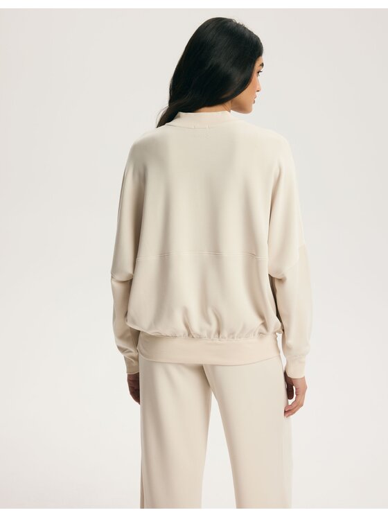 Esotiq Esotiq Bluza 45204 Beżowy Regular Fit
