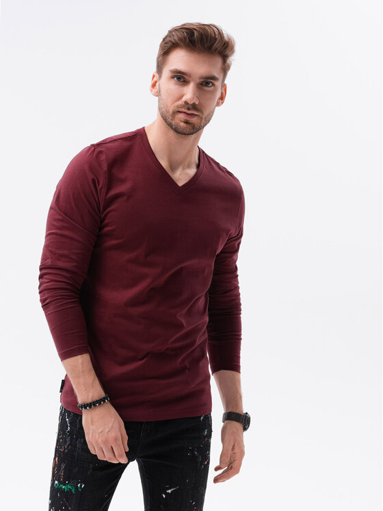 Ombre Ombre Sada 2 ks longsleeves Z41 Tmavomodrá Regular Fit