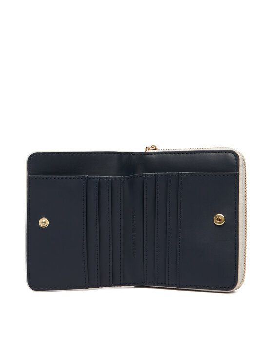 Tommy Hilfiger Tommy Hilfiger Portfel Th Icon Med Za W/Flap Mono AW0AW18474 Beżowy