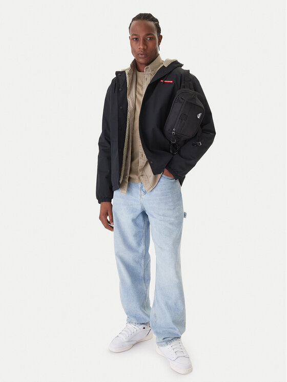 Quiksilver Quiksilver Átmeneti kabát Rain Cloud EQYJK04186 Fekete Regular Fit