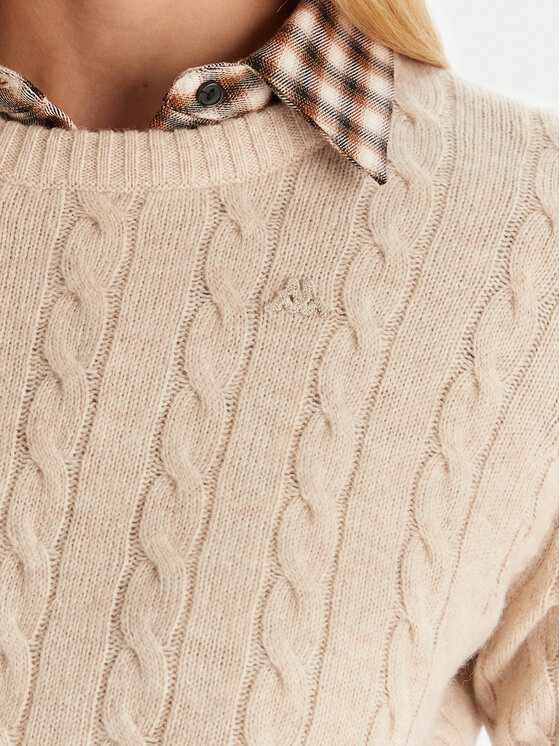 Robe di Kappa Robe di Kappa Pullover Jolie 65116CW Beige Regular Fit