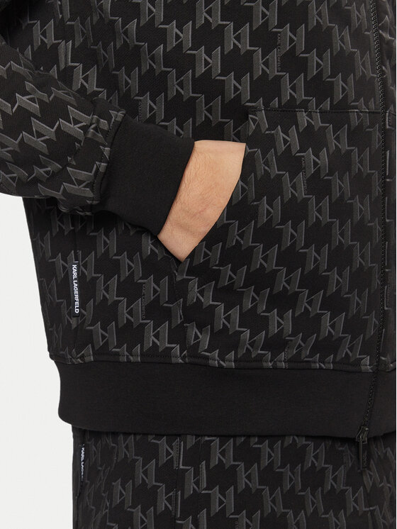 KARL LAGERFELD KARL LAGERFELD Pulóver 705095 551951 Fekete Regular Fit