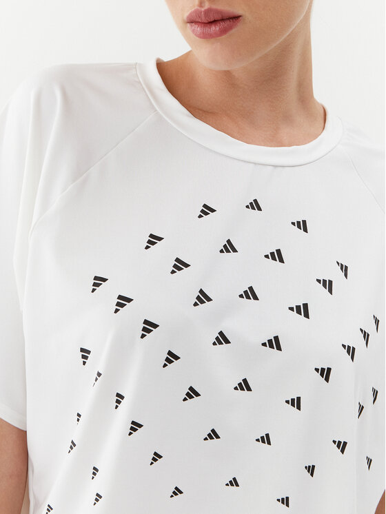 adidas adidas Φανελάκι τεχνικό BLUV Print Performance IL9577 Λευκό Loose Fit