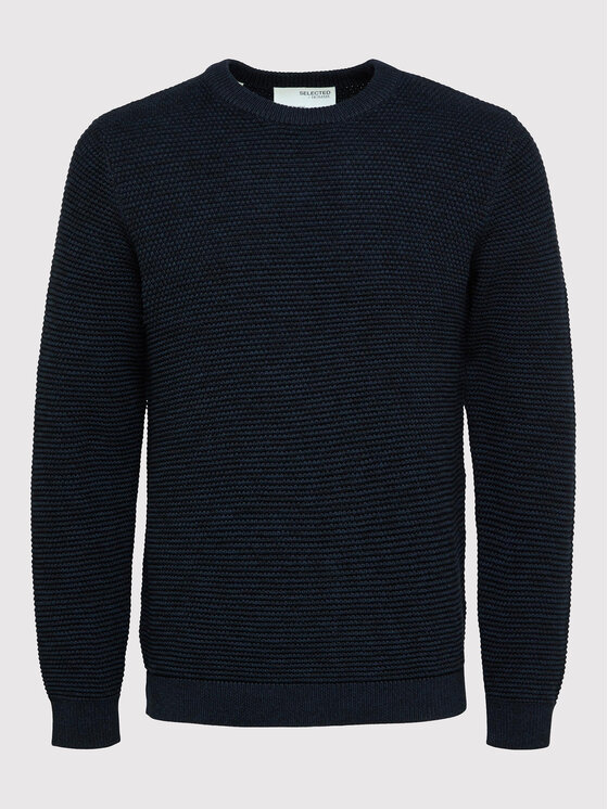 Selected Homme Selected Homme Sweter Vince 16059390 Granatowy Regular Fit