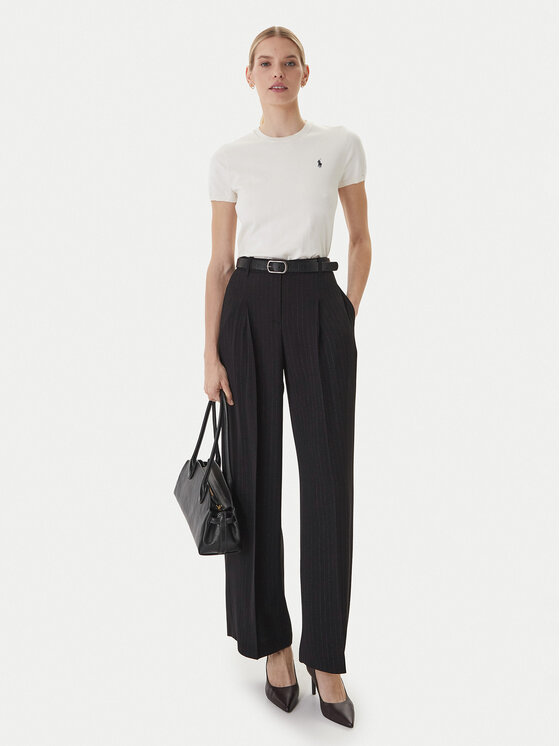 BOSS BOSS Текстилни панталони Tiana4 50554101 Черен Relaxed Fit