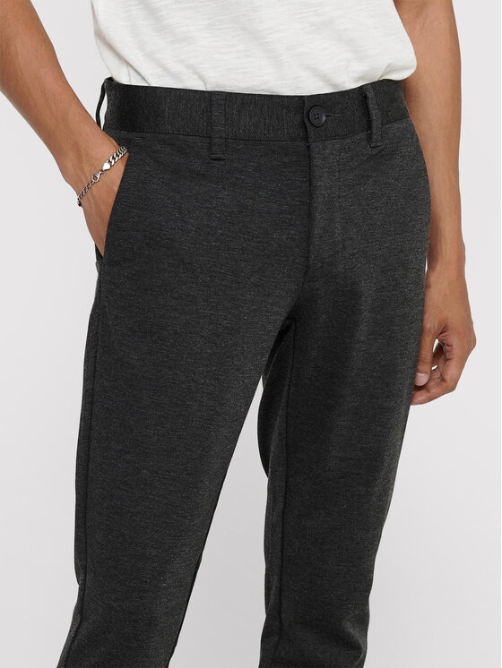 Only & Sons Only & Sons Chino kalhoty Mark 22010209 Šedá Slim Fit