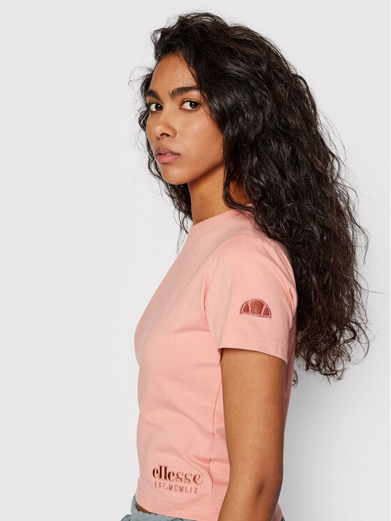 Ellesse Ellesse T-Shirt Dropper Crop SGM14157 Rosa Regular Fit