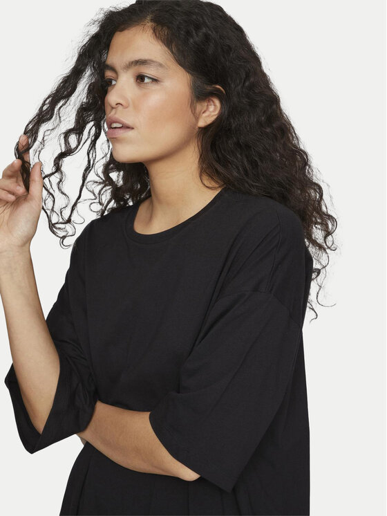 Vila Vila Kleid für den Alltag Kata 14101459 Schwarz Oversize