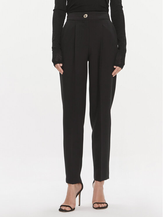 Guess Bavlnené nohavice 4RGB26 7046A Čierna Regular Fit