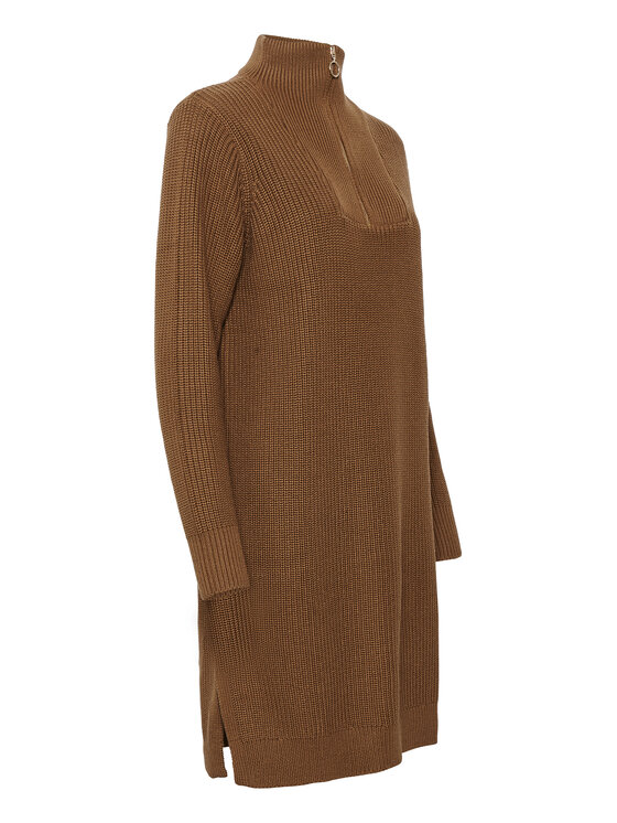 Kaffe Kaffe Strickkleid Lioa 10506885 Braun Regular Fit