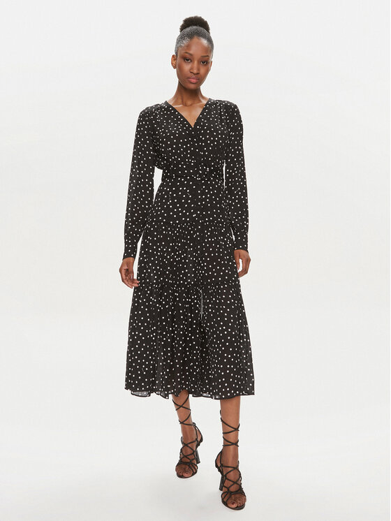 PINKO Pinko Košilové šaty Isometria 101838 A0ZK Černá Regular Fit