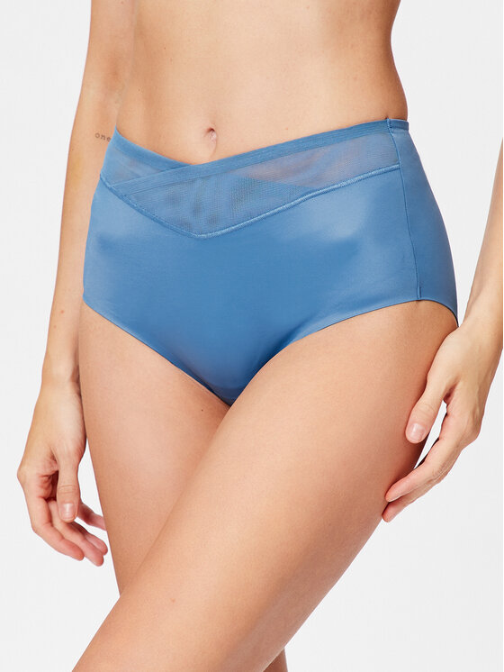 Triumph Klasické nohavičky s vysokým pásom True Shape Sensation 10162228 Tmavomodrá