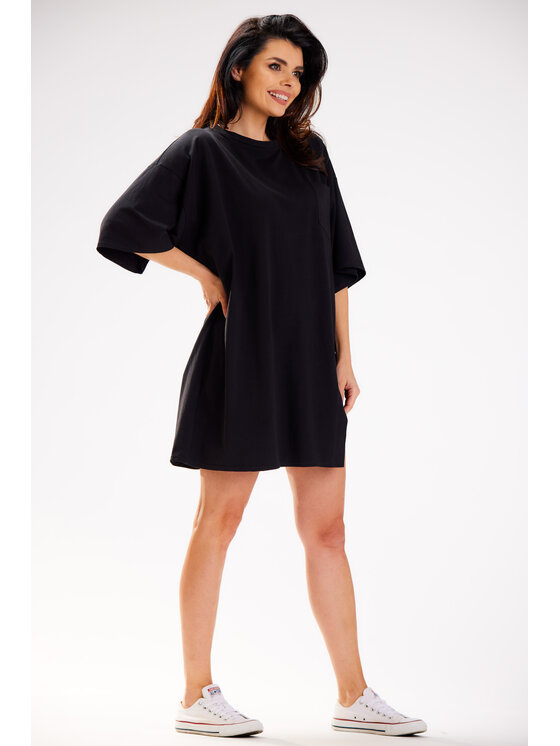 Infinite You Infinite You Sukienka codzienna M252 Czarny Basic Fit