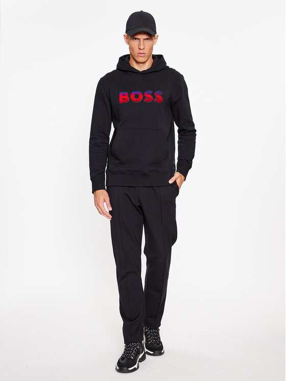 BOSS Boss Džemperis Seeger 99 50499560 Juoda Regular Fit