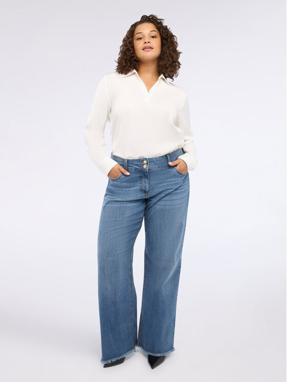 Fiorella Rubino Fiorella Rubino Blusa 2841T002362N011 Bianco Regular Fit