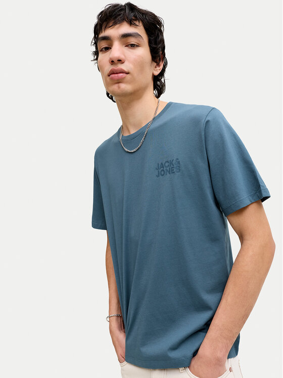 Jack & Jones Jack & Jones Tričko Corp 12151955 Modrá Regular Fit