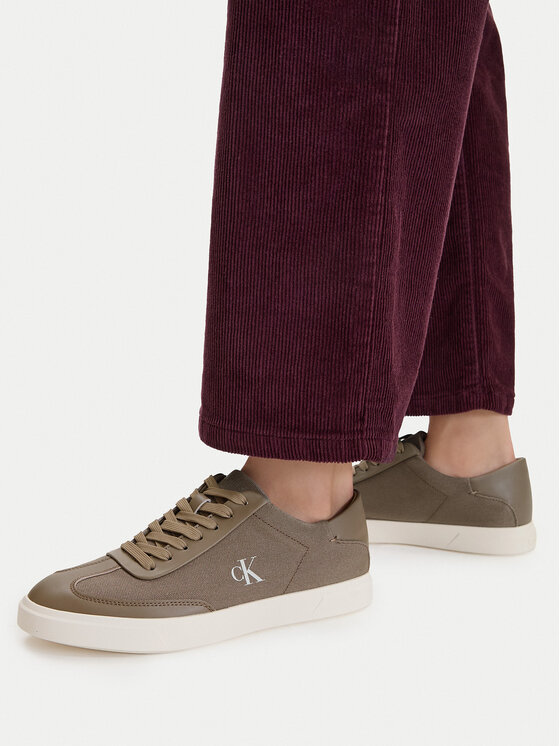 Calvin Klein Calvin Klein Sneakers Low Pro Cups Wt Canv Mg HW0HW03145 Braun