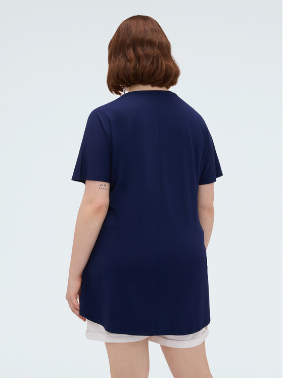Fiorella Rubino Fiorella Rubino T-shirt G0BSL009215N034 Blu Regular Fit