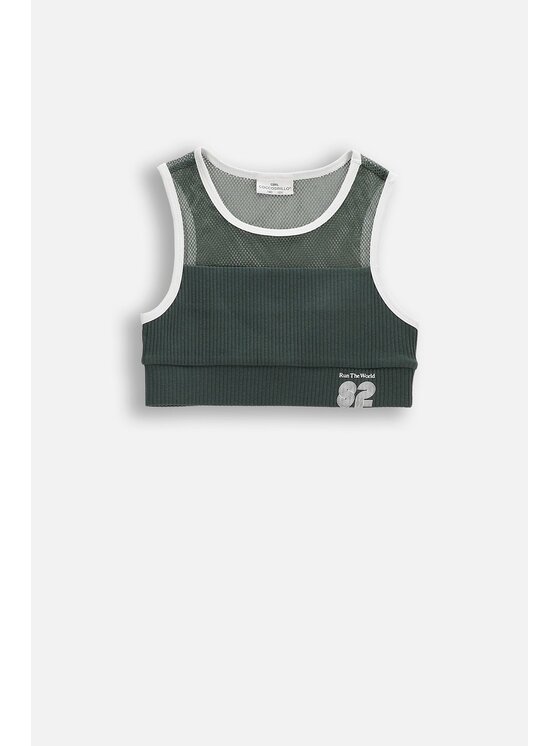 Coccodrillo Coccodrillo Tank top WC6143401JGJ-011 Zielony Regular Fit