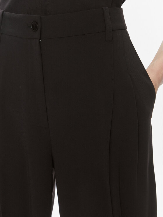 Calvin Klein Calvin Klein Hlače K20K206774 Crna Wide Leg