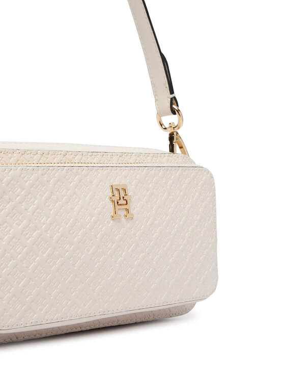 Tommy Hilfiger Tommy Hilfiger Ročna torba Th Daily Camera Bag Mono AW0AW18414 Bela