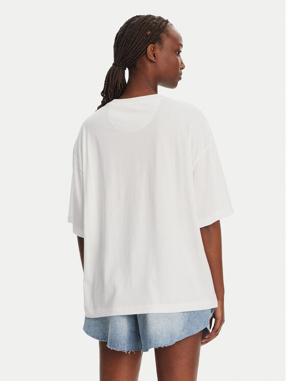 BOSS BOSS T-Shirt C_Eboyfriend_4 50540441 Bílá Oversize
