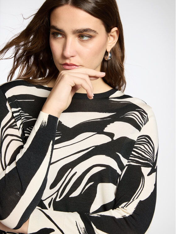 Elena Mirò Elena Mirò Sweter M604Z100753N0S4 Czarny Regular Fit