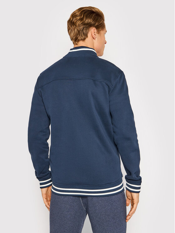 Felpa Zevarsy 50462536 Blu scuro Relaxed Fit