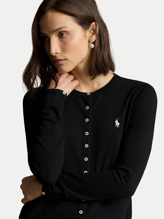 Polo Ralph Lauren Polo Ralph Lauren Kardigan 211941175002 Crna Slim Fit