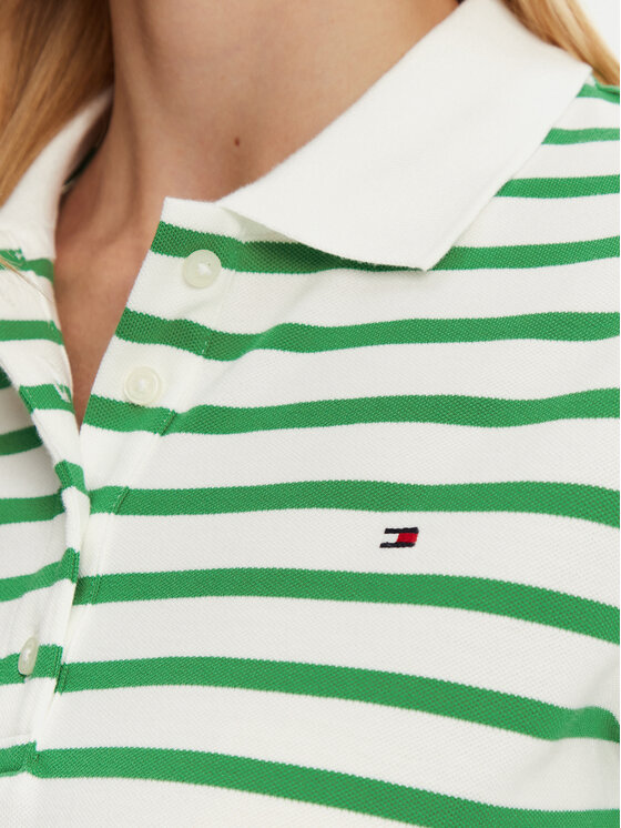 Tommy Hilfiger Tommy Hilfiger Polo 1985 WW0WW43224 Zelena Regular Fit