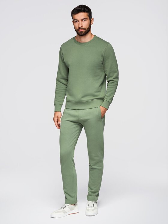 Ombre Ombre Komplet dresowy Z122 Zielony Regular Fit