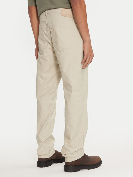 Calvin Klein Jeans Calvin Klein Jeans Medžiaginės kelnės J30J326263 Smėlio Straight Fit