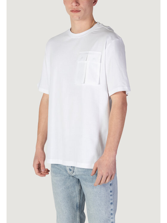 Antony Morato Antony Morato T-shirt RELAXED FIT LOGO PRINT ON BACK COLLAR Bianco Relaxed Fit