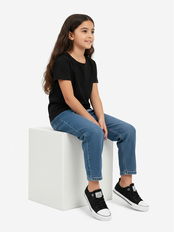 DeeZee DeeZee Sneakers aus Stoff CEO-CSS20377-71 Schwarz