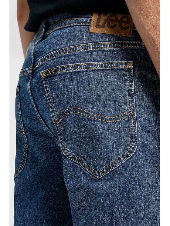 Lee Lee Jeansy DAREN ZIP FLY Niebieski Regular Fit