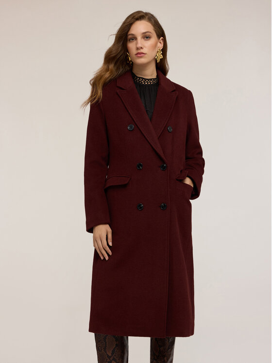 Motivi Motivi Cappotto 0084Q000602N022 Marrone Regular Fit