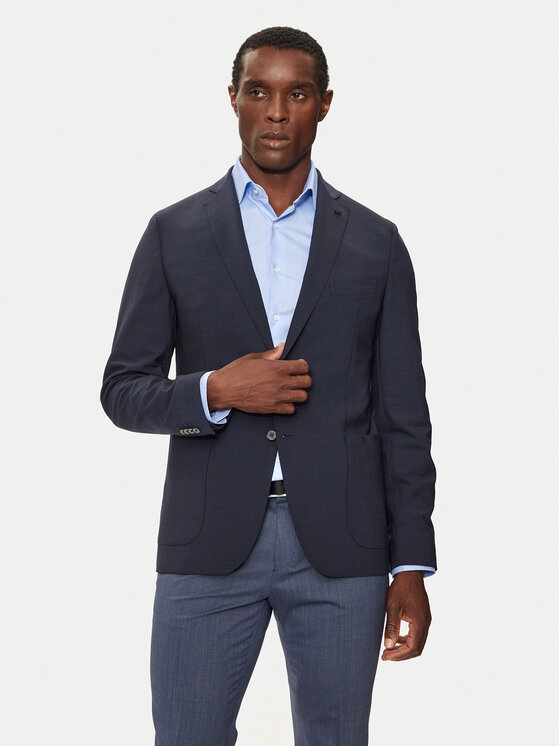 Michael Kors Giacca da abito MK0SB01003 Blu scuro Slim Fit, taglia : 48