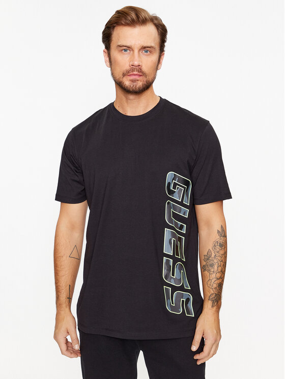 Guess Guess Тишърт Derych Z3BI11 I3Z14 Черен Regular Fit