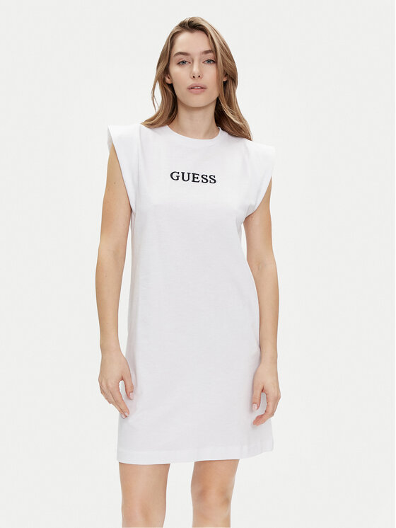 Guess Guess Každodenní šaty Athena V4GK05 KC641 Bílá Loose Fit