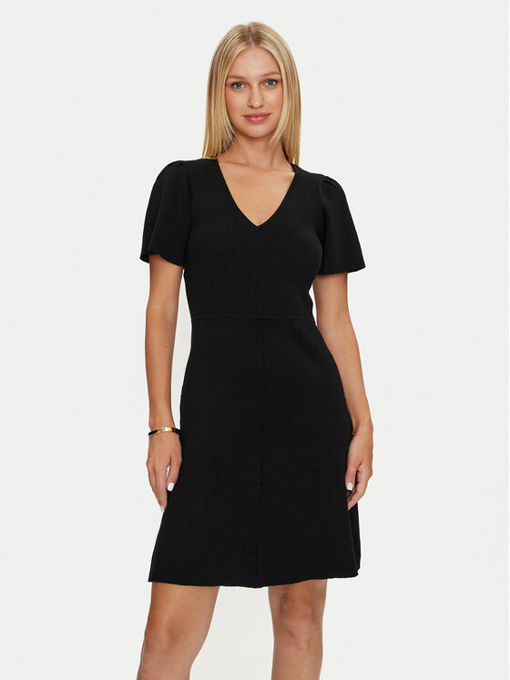 DKNY DKNY Každodenní šaty DD4EN992 Černá Slim Fit