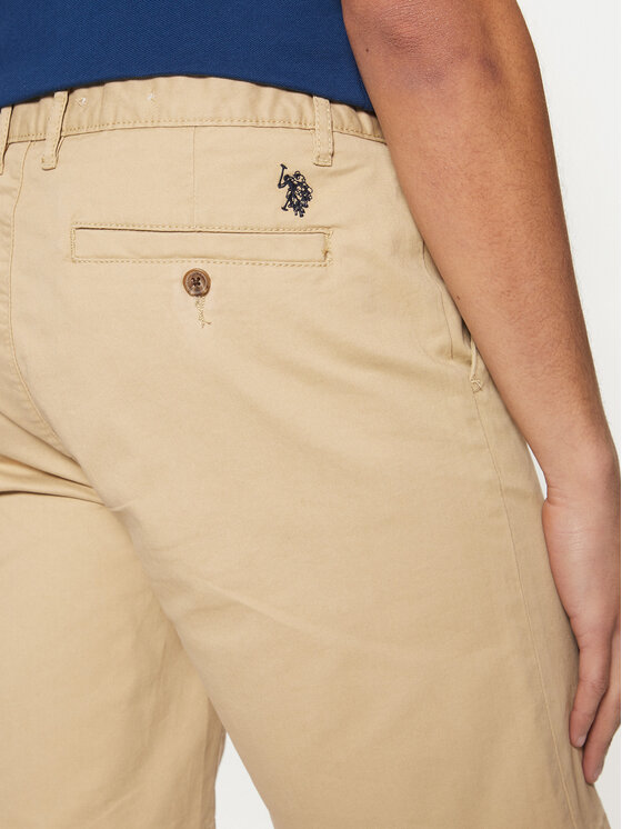 U.S. Polo Assn. U.S. Polo Assn. Medžiaginiai šortai MUP3338 Smėlio Regular Fit