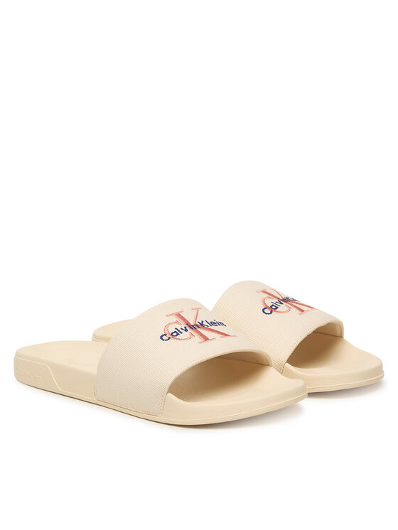 Calvin Klein Calvin Klein Šľapky Ess Slide Cv HW0HW02958 Béžová
