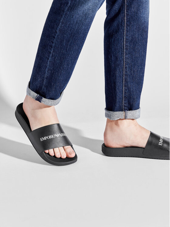 Emporio Armani Emporio Armani Klapki X4P114 XF621 00002 Czarny