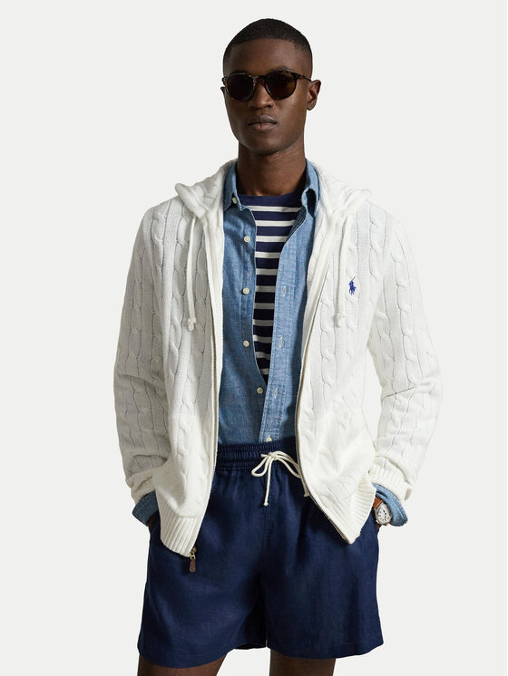 Polo Ralph Lauren Cardigan 710B18057004 Alb Regular Fit