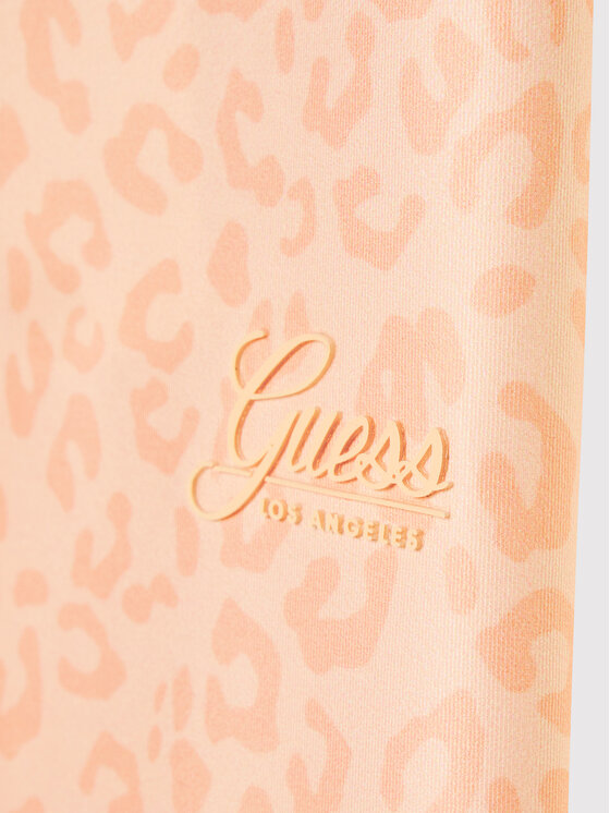 Guess Guess Legginsy J2YB00 MC01P Pomarańczowy Slim Fit