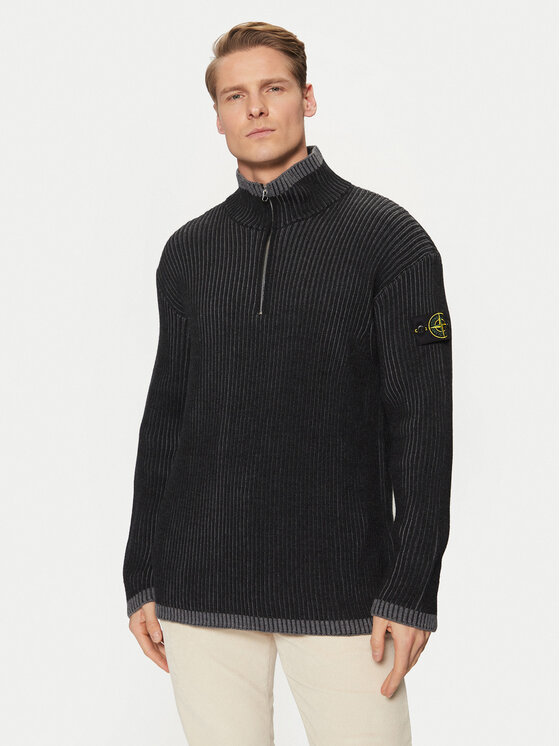 Stone Island Stone Island Pulover 8115516C1 Gri Regular Fit